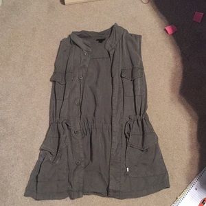 Olive army vest